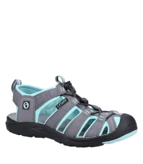 Mens marshfield recycled sandals grey/turquoise Cotswold