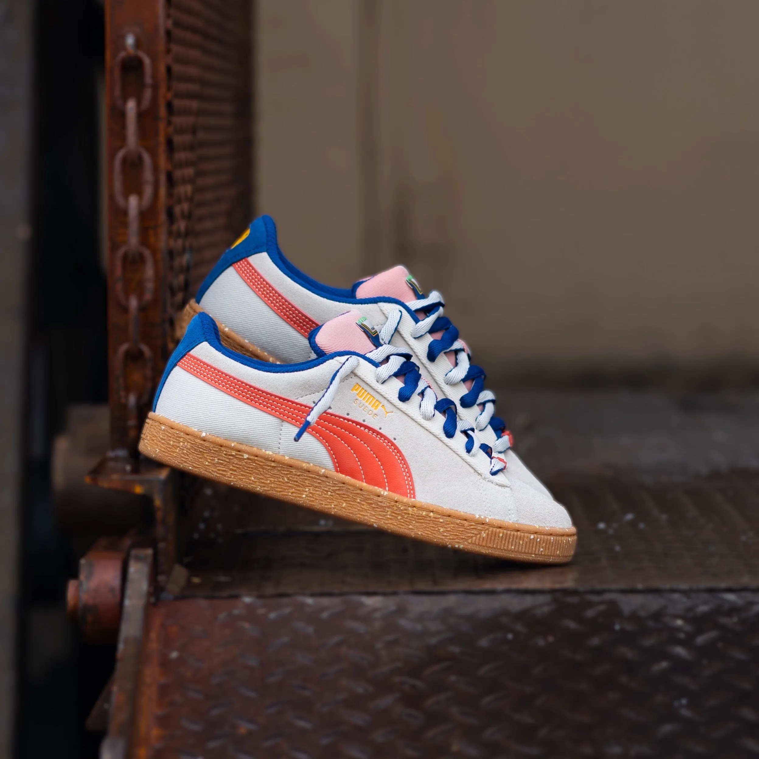 Mens Puma Suede Podium (Alpine Snow/Gum)