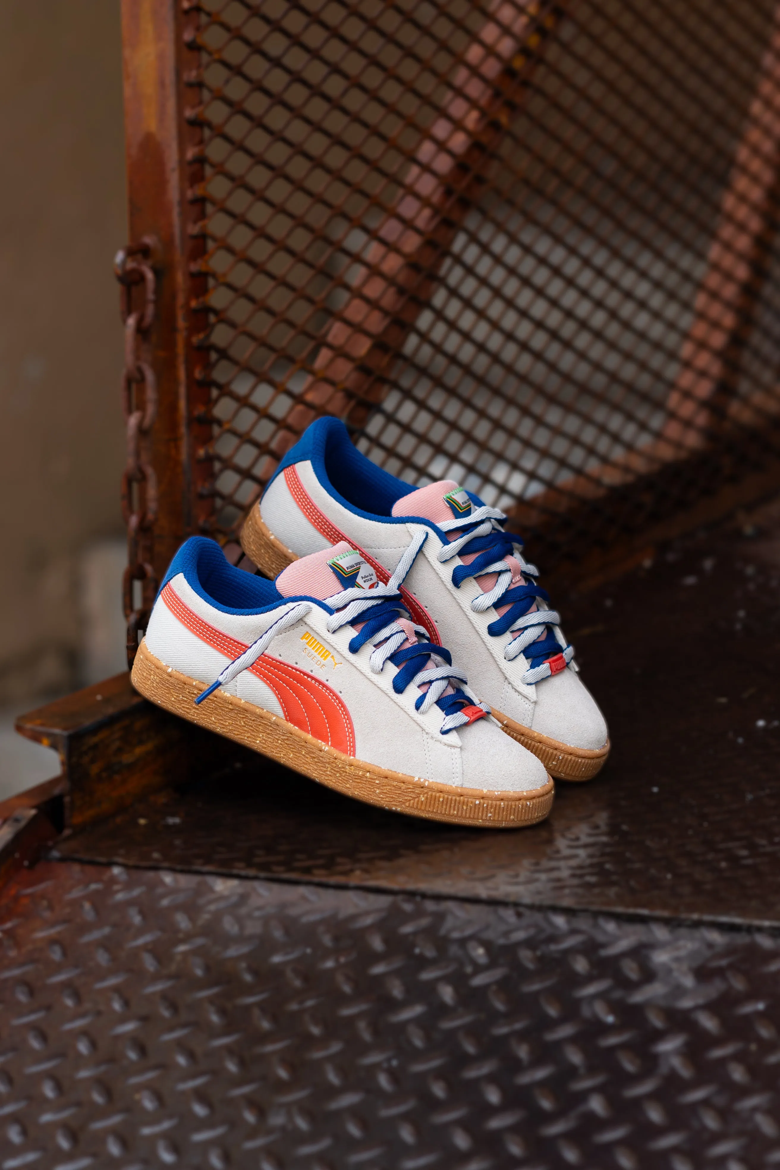 Mens Puma Suede Podium (Alpine Snow/Gum)