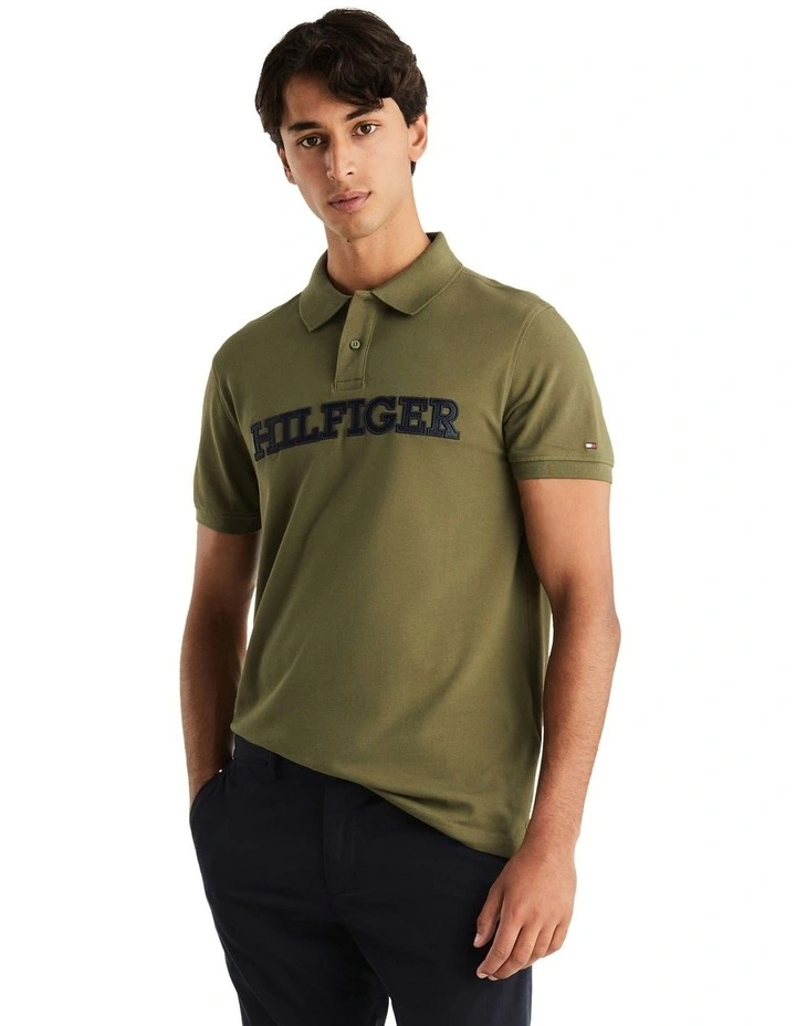 Monotype Applique Polo in Green