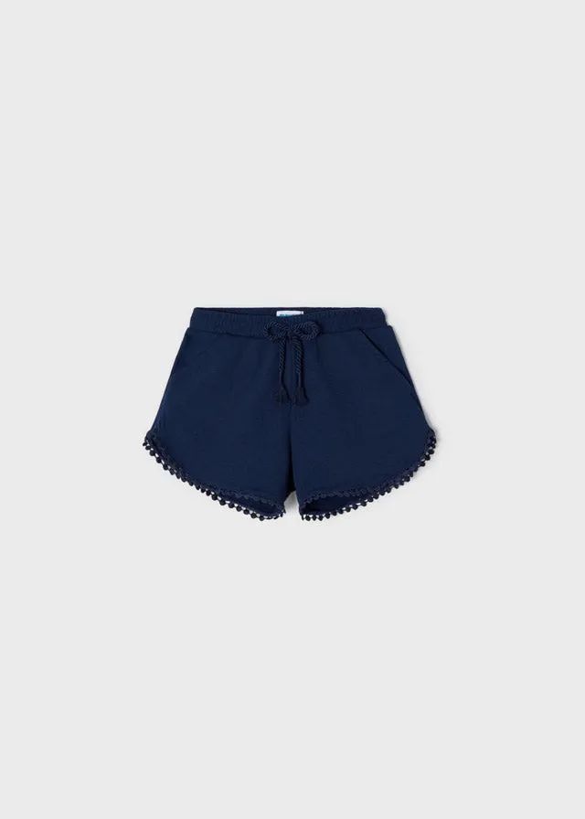 Navy Chenille Shorts