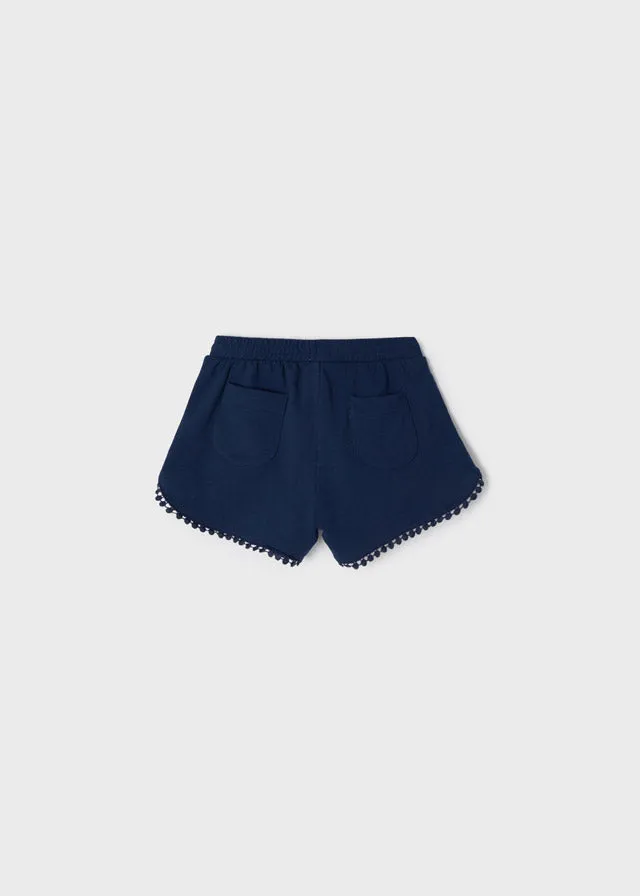 Navy Chenille Shorts