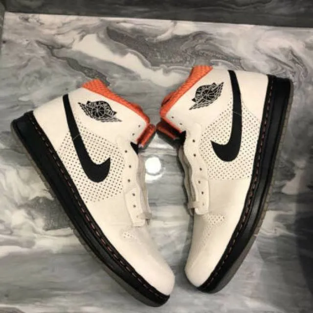 Nike air jordan 1 alpha black orange white blaze men’s 11.5