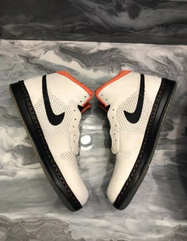 Nike air jordan 1 alpha black orange white blaze men’s 11.5