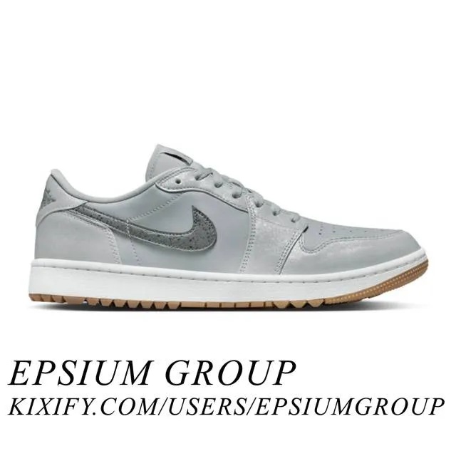 Nike air jordan 1 low golf (wolf grey gum/ wolf grey/ iron grey/ white/ gum medium brown) men us 8-13 dd9315-006