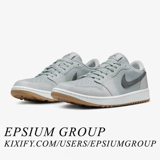 Nike air jordan 1 low golf (wolf grey gum/ wolf grey/ iron grey/ white/ gum medium brown) men us 8-13 dd9315-006