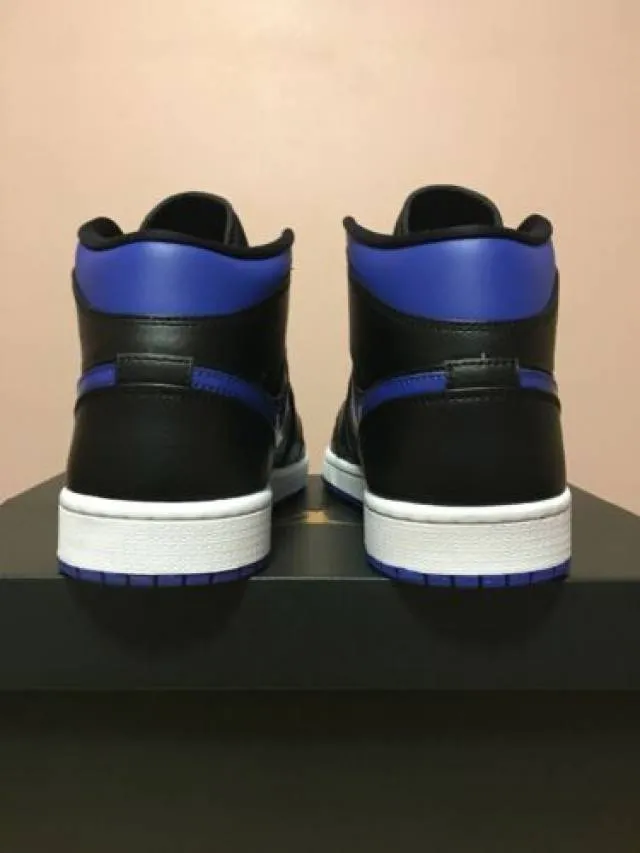 Nike air jordan 1 mid royal blue black