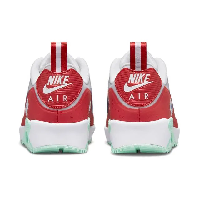 Nike air max 90 golf (u.s. open brookline, surf and turf (2022)/ summit white/ red clay/ mint foam/