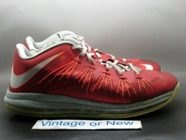 Nike air max lebron low x 10 university red 579765-600 sz 12