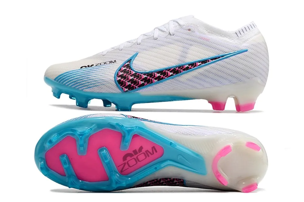 Nike Air Zoom Mercurial Vapor 15 Elite FG Blast - White/Baltic Blue/Pink Blast