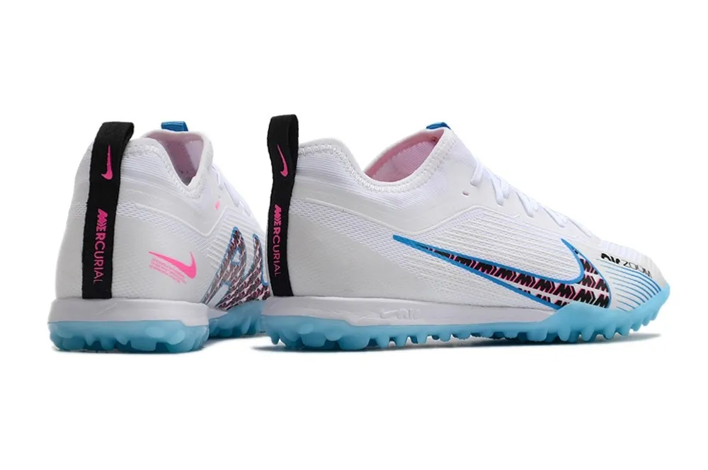 Nike Air Zoom Mercurial Vapor 15 Pro Turf Blast - White/Baltic Blue/Pink Blast