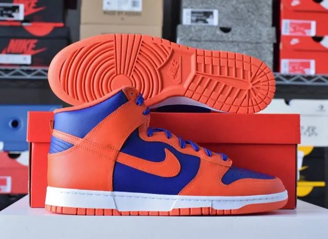 Nike dunk high blue orange