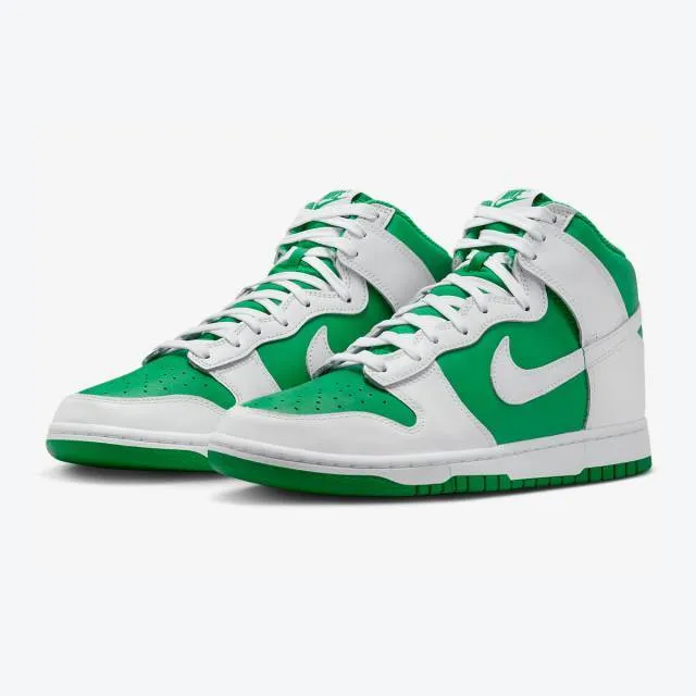 Nike dunk high (white pine green/ pine green/ white/ white) men us 8-13 dv0829-300