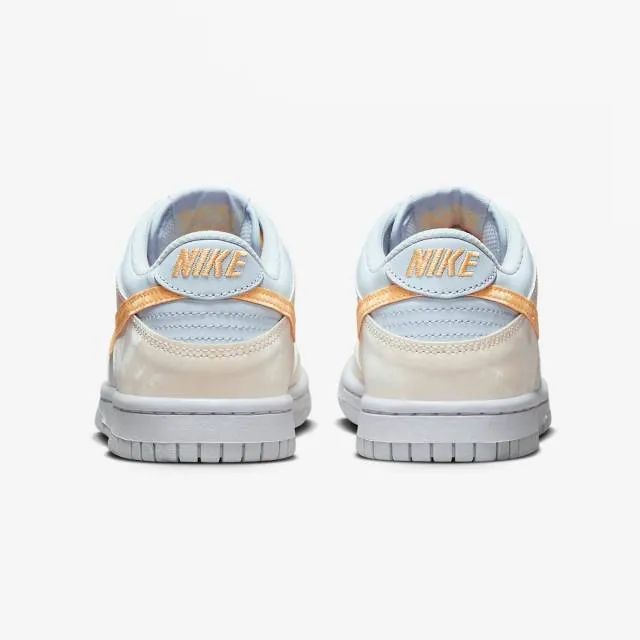 Nike dunk low gs (melon tint/ pale ivory/ football grey/ white/ melon tint) big kids 3.5y-7y fb9109-