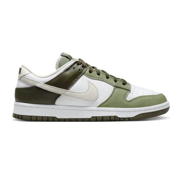 Nike dunk low (oil green cargo khaki/ white/ light bone/ oil green/ cargo khaki) men us 8-13 fn6882-