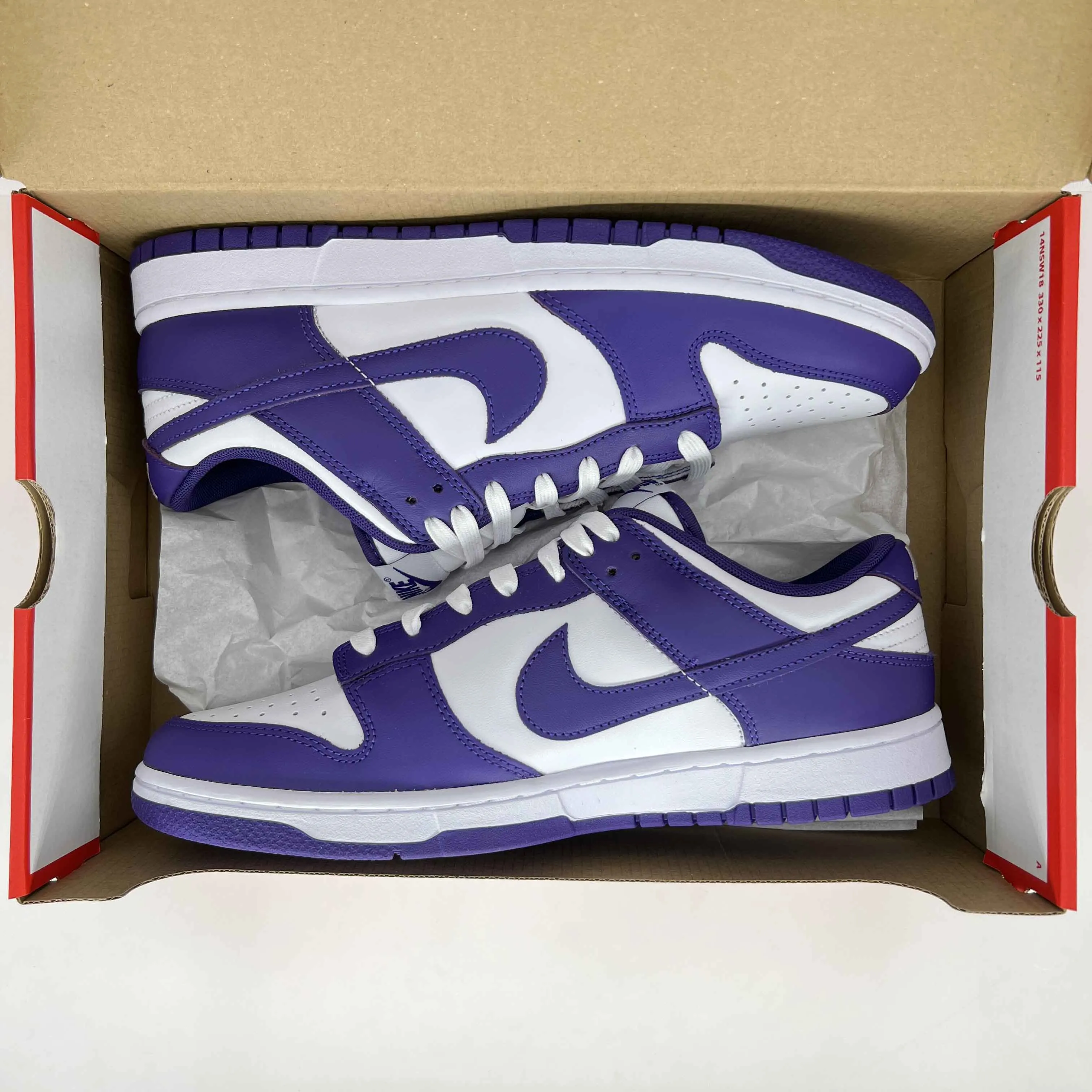 Nike Dunk Low Retro Court Purple 2022 New Size 8