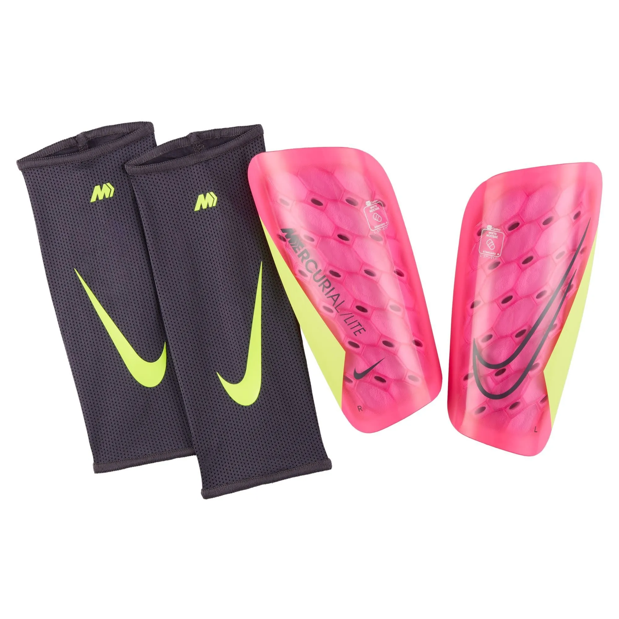 Nike Mercurial Lite Guard (Pink/Volt)