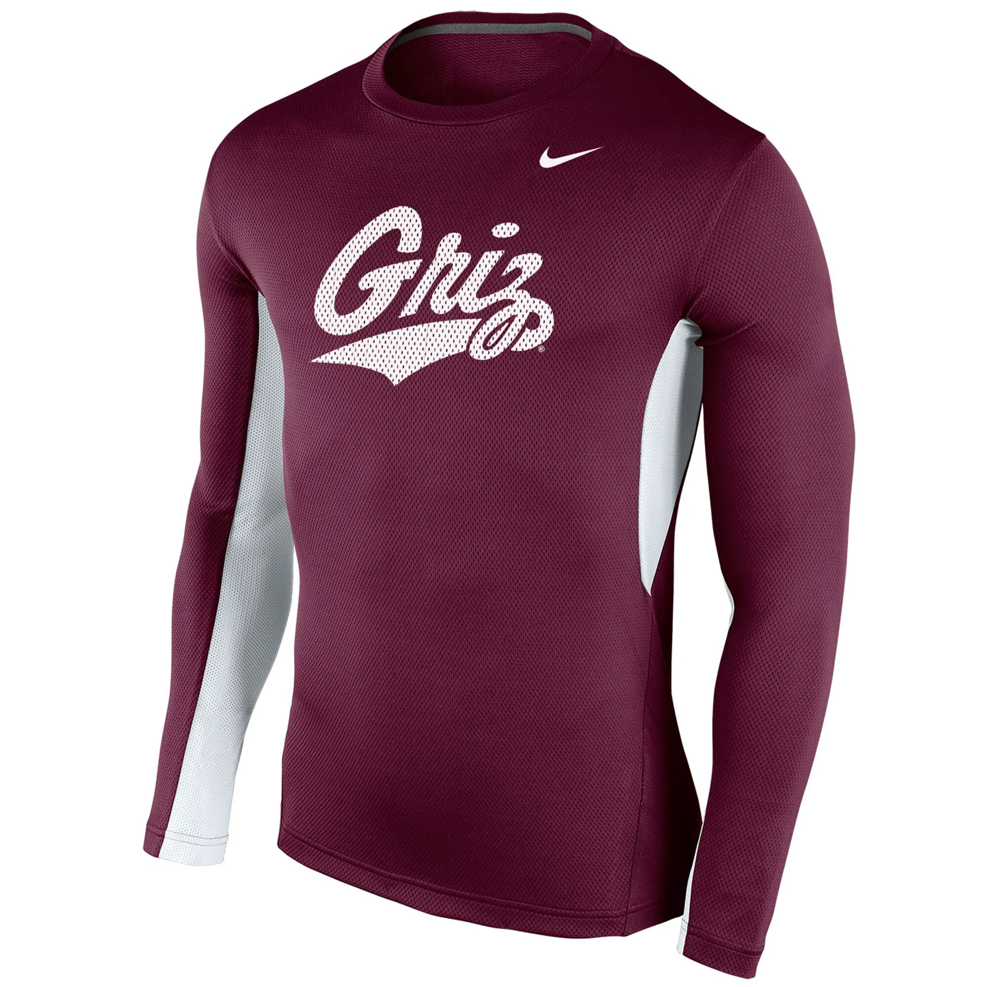 Nike Montana Grizzlies Maroon Vapor Long Sleeve T-Shirt