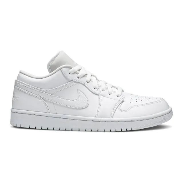 Nike women's air jordan 1 low (triple white/ white/ white/ white) sizes 6-10 ao9944-111