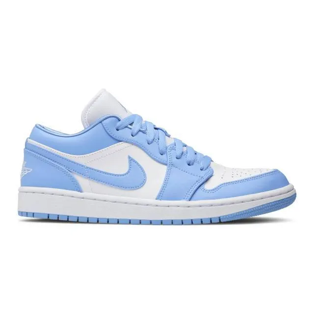 Nike women's air jordan 1 low (unc/ university blue/ white) sizes 6-10 ao9944-441