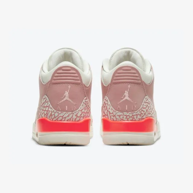 Nike women's air jordan 3 retro (rust pink/ pink/ sail/ rust pink/ white/ crimson) sizes 6-10 ck9246