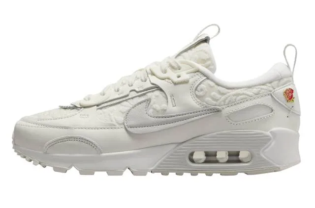 Nike women's air max 90 futura (give her flowers/ cream/ sail/ light bone/ university red/ chlorophyll/ medium soft pink) sizes 