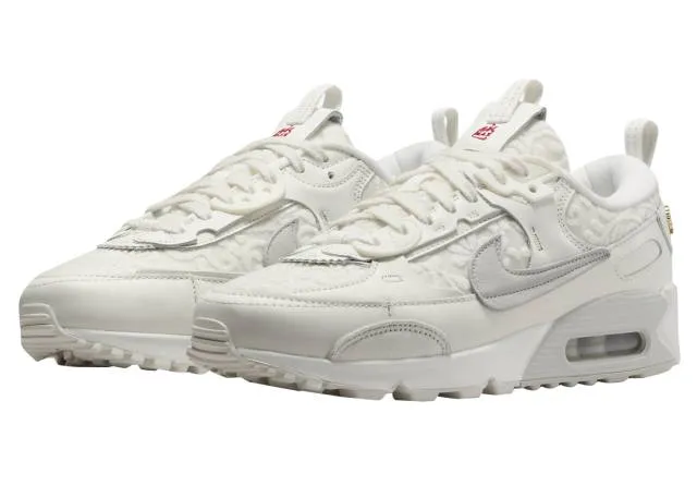 Nike women's air max 90 futura (give her flowers/ cream/ sail/ light bone/ university red/ chlorophyll/ medium soft pink) sizes 