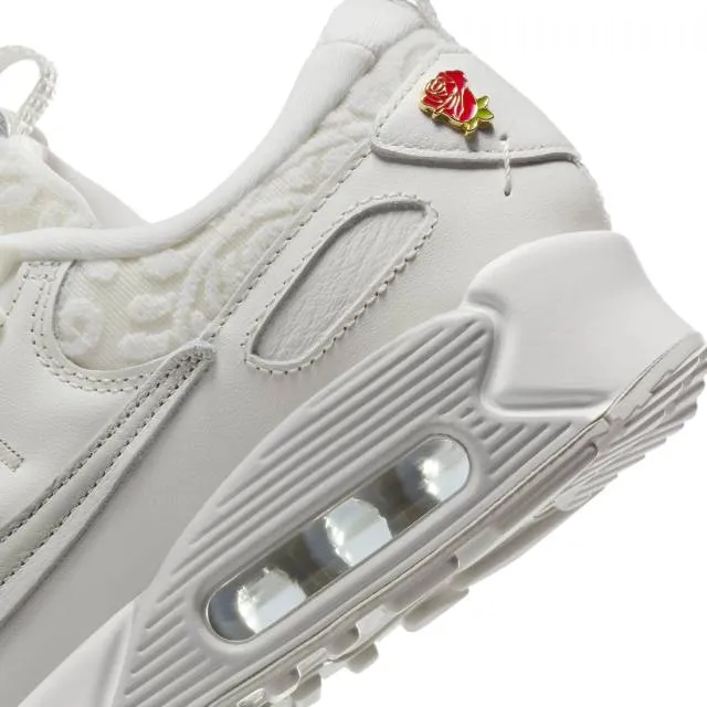 Nike women's air max 90 futura (give her flowers/ cream/ sail/ light bone/ university red/ chlorophyll/ medium soft pink) sizes 