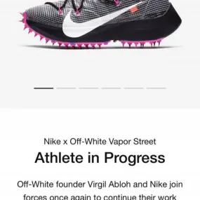 Nike X off-white vapor street