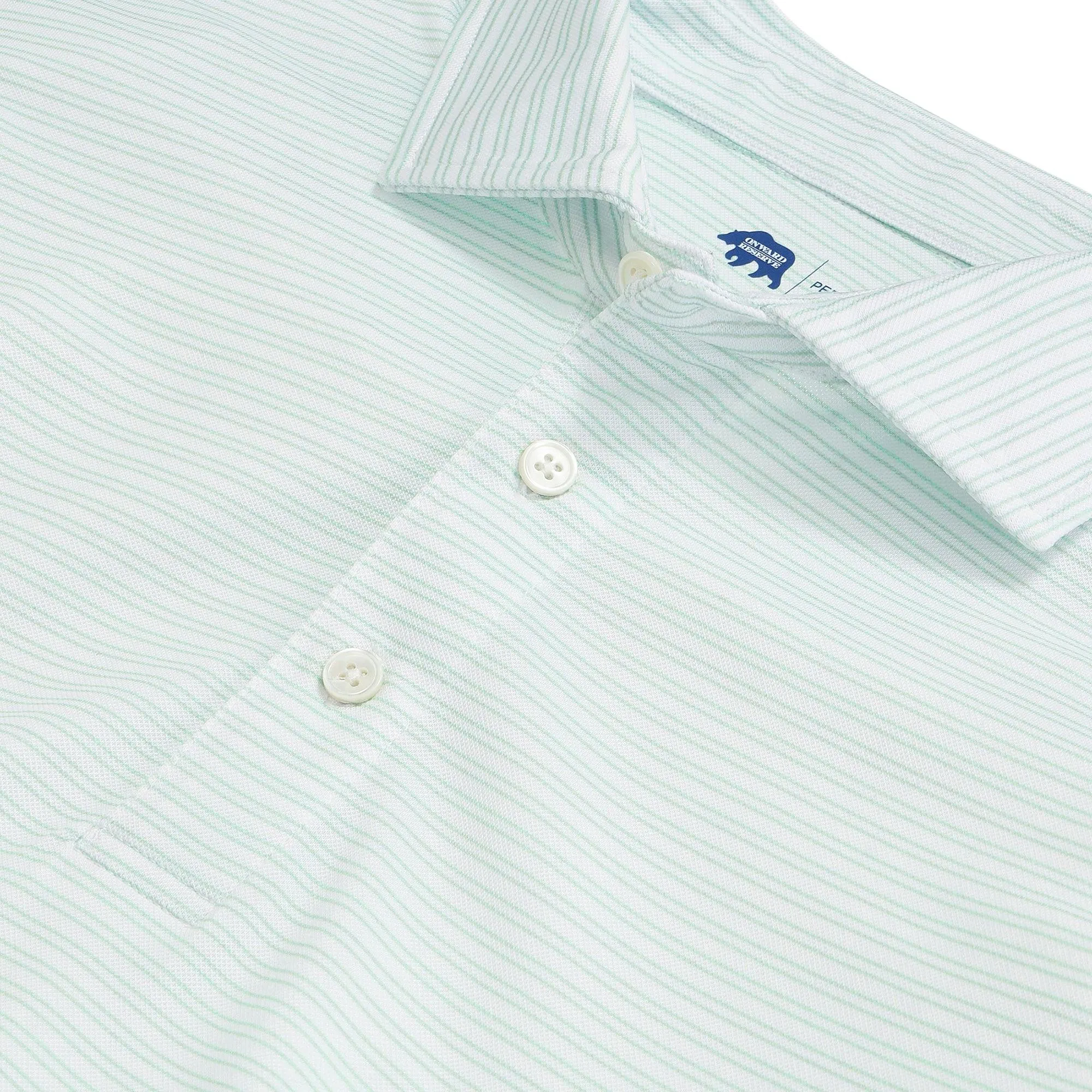 Pairing Stripe Performance Pique Polo