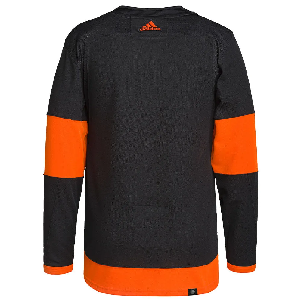 PHILADELPHIA FLYERS ADIDAS ADIZERO PRIMEGREEN AUTHENTIC BLACK THIRD JERSEY