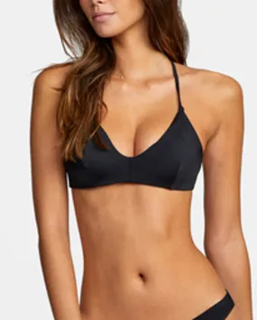 RVCA SOLID CROSSBACK BIKINI TOP