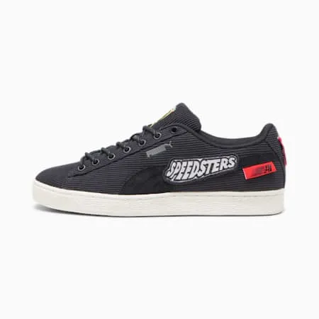 Scuderia Ferrari Garage Crew Clyde Unisex Sneakers | PUMA Black-Warm White | PUMA Scuderia Ferrari | PUMA 