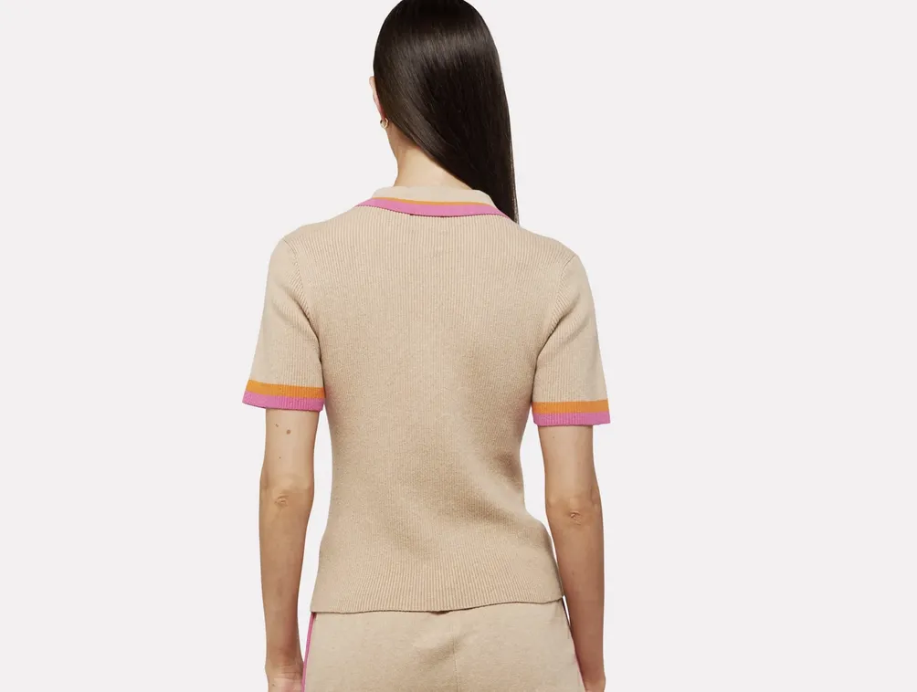 VERITY ZIP UP POLO TEE