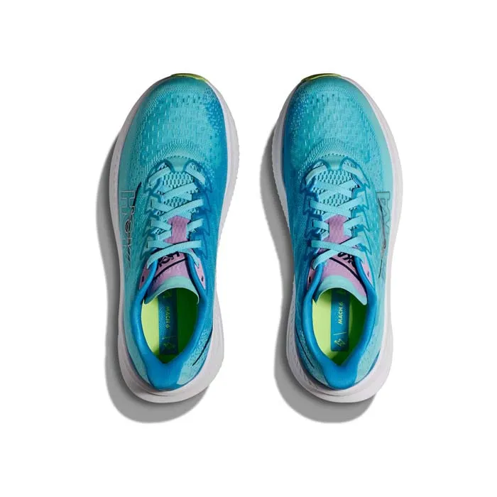 Womens Hoka Mach 6 in Cloudless/Waterpark