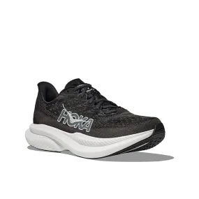 Womens Hoka Mach 6 Wide in Black/White