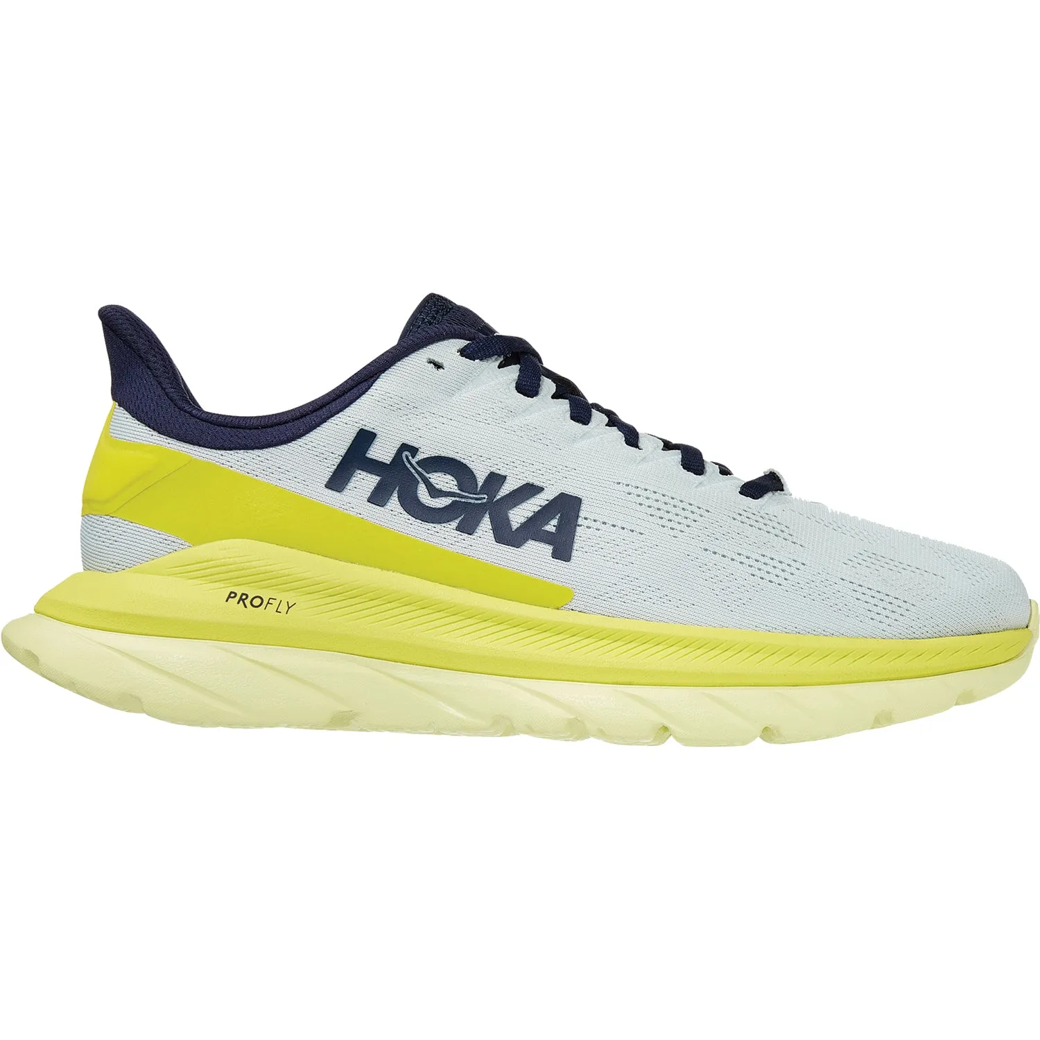 Women's Hoka One One Mach 4 Blue Flower/Citrus Mesh