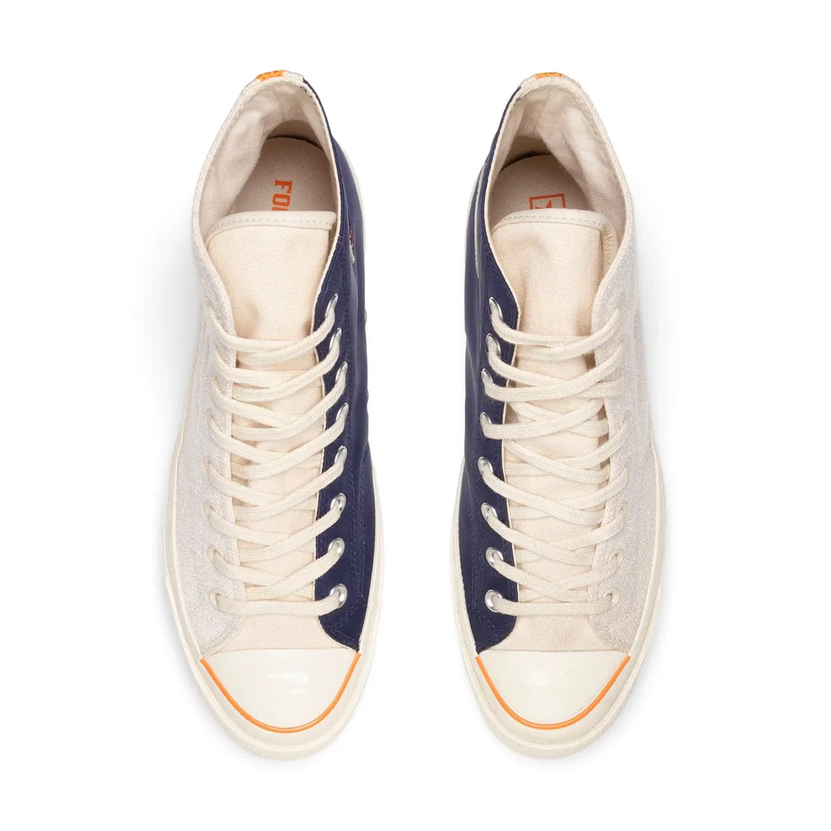 x Footpatrol CHUCK 70 HI Natural Ivory/Medieval Blue